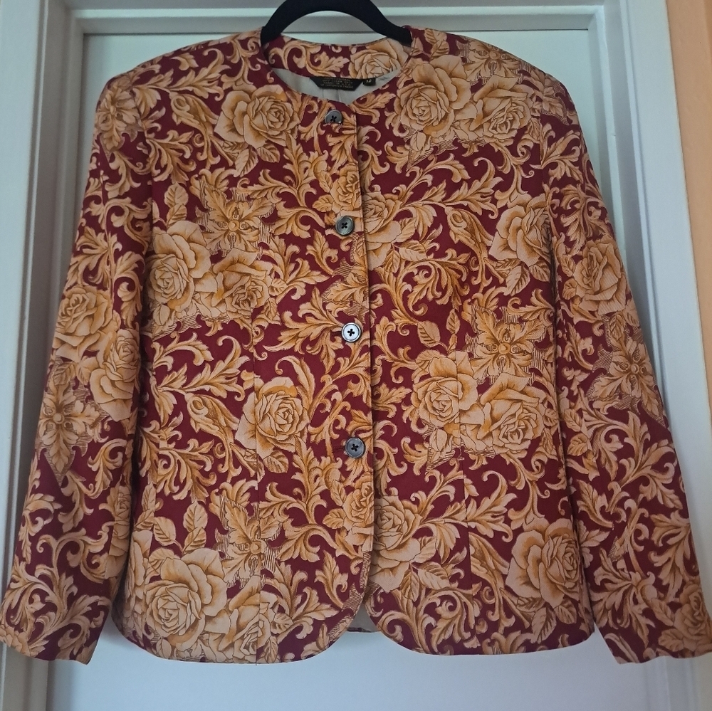 ALBERT LTD elegant Floral Women's Blazer